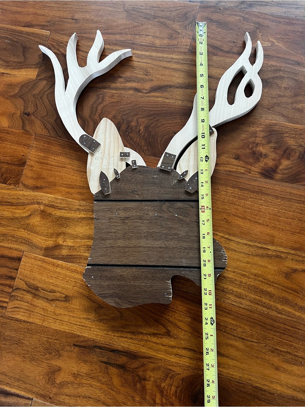 Handmade Wooden 3D Deer Head Wooden Wall Art - Picture 16 of 16